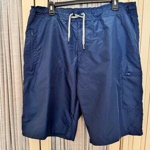 ZegnaSport Men's Blue Swim Trunks